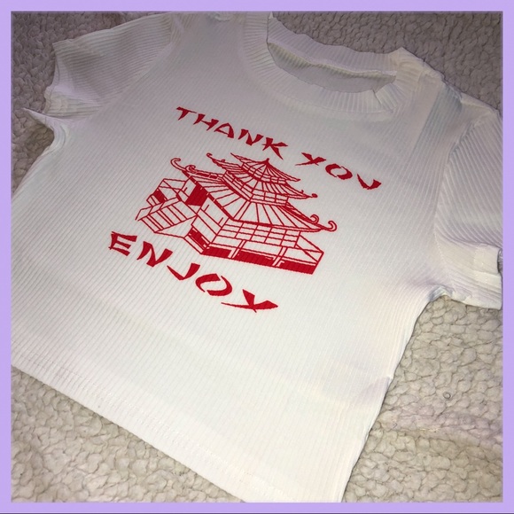 โค๏ธโThank You Enjoyโ Crop Topโค๏ธ - Picture 6 of 6